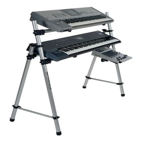 Rack Mesa Tubular Para Teclados Universal p/ Teclados Sintetizador, Controlador, Arranjador 7 Oitavas 88 Teclas
