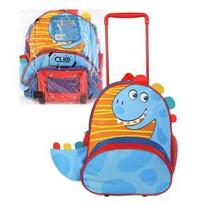 Mochila De Rodinhas Dino - Azul