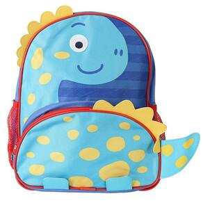 Mochila Dinossauro Azul Infantil 3d Pré Escolar Creche Viagens Maternidade Espaçosa Resistente Divertida Premium
