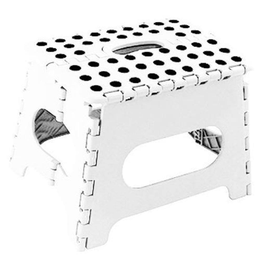 Banco Cadeira Banqueta Infantil Dobravel Banquinho Branco