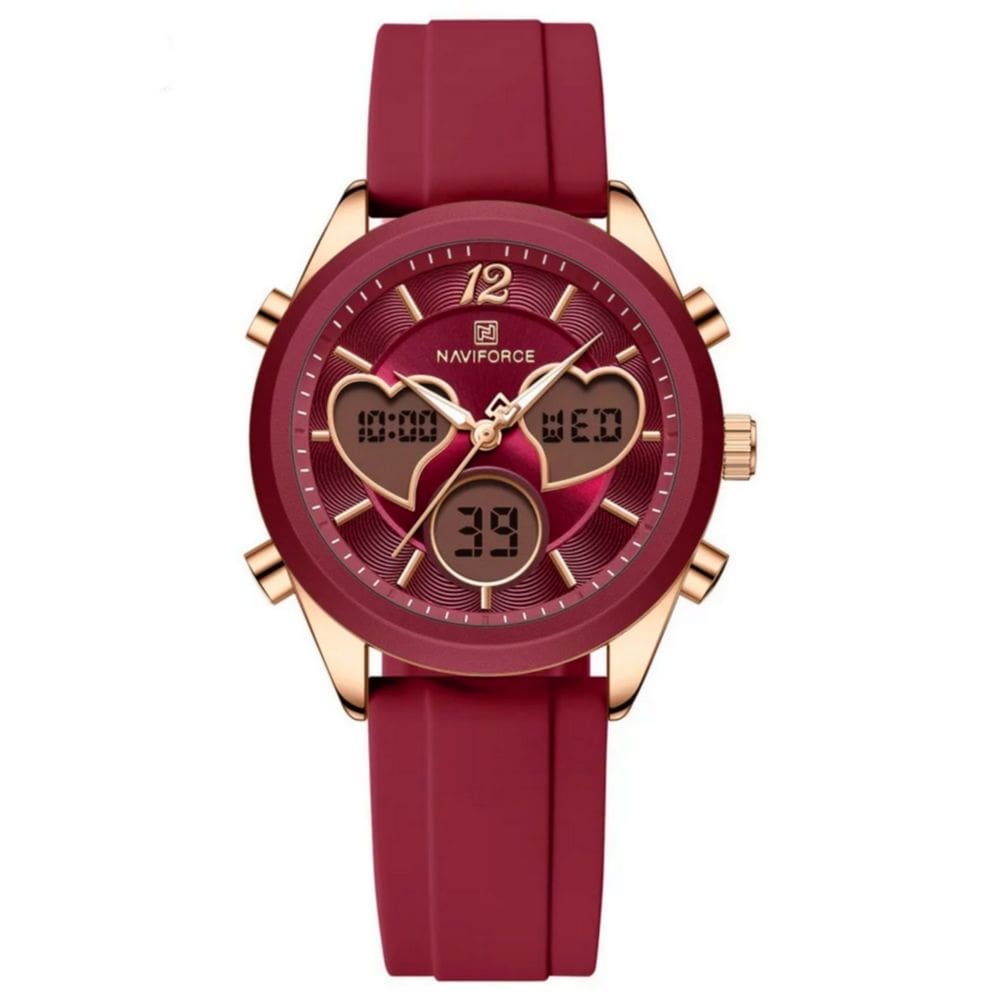 Relógio de Pulso Feminino Digital Pulseira de Silicone Impermeavel design Coração