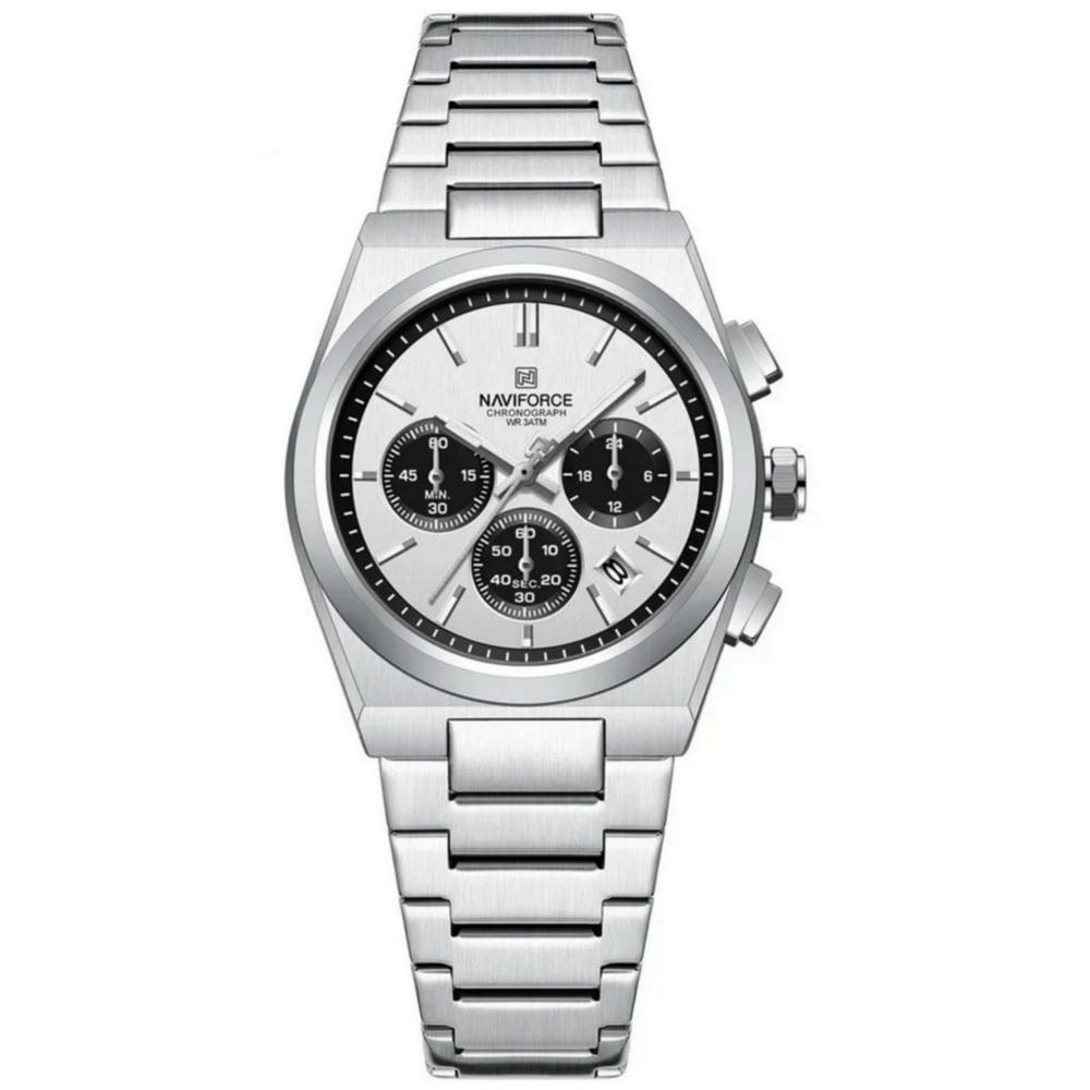 Relógio de quartzo feminino com pulseira de aço inoxidável Impermeavel