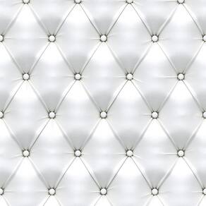 Kit 3 Rolos Papel De Parede Adesivo Couro Branco 3,0M