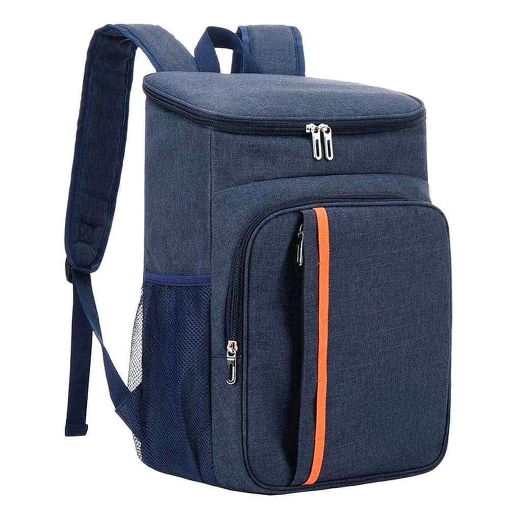 Mochila Térmica Cooler 18L com Isolamento, Alças Acolchoadas e 5 Compartimentos – Ideal para Viagens, Piqueniques, Trabalho e Lazer - Azul