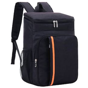 Mochila Térmica Cooler 18L com Isolamento, Alças Acolchoadas e 5 Compartimentos – Ideal para Viagens, Piqueniques, Trabalho e Lazer - Preto