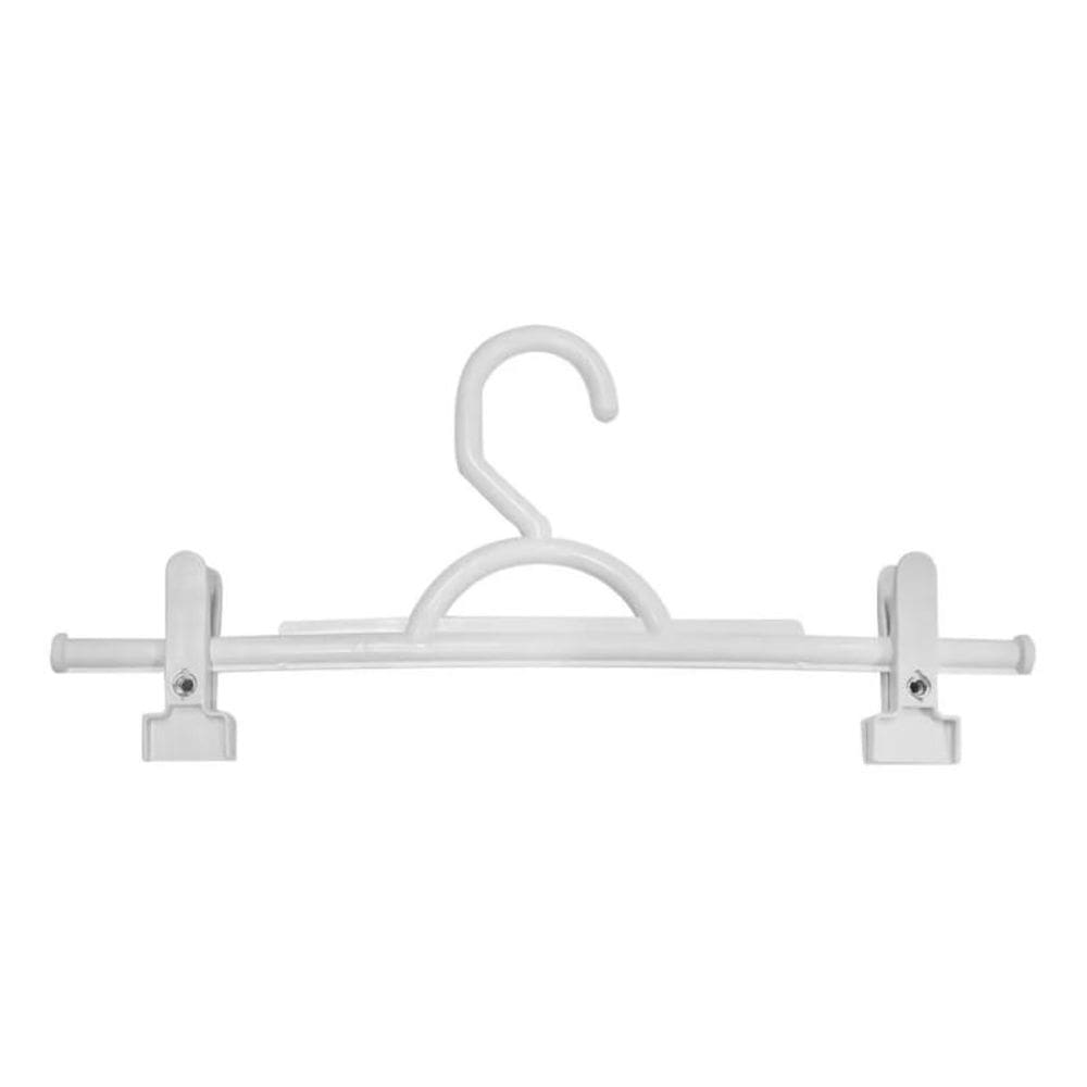 Cabide Saia Calça Fixo Branco - 33 x 16 cm