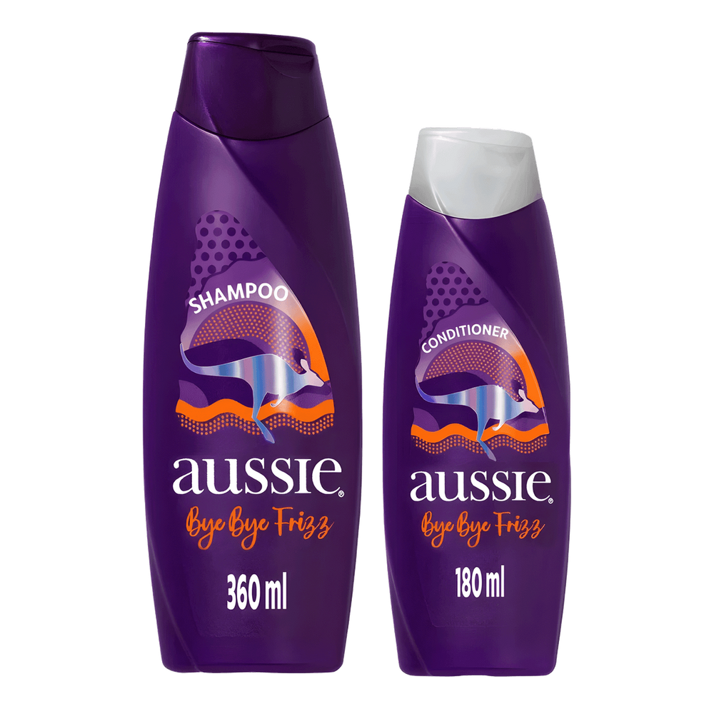 Kit Aussie Bye Bye Frizz - Shampoo 360ml + Condicionador 180ml