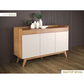 Buffet 1,33m Bege/Off White