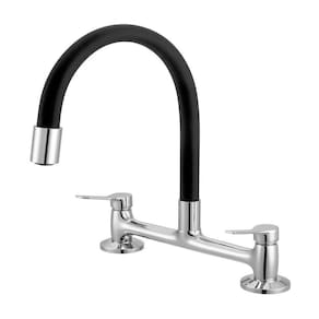 Torneira Misturadora para Cozinha Bancada Autralis Cromado/Preto