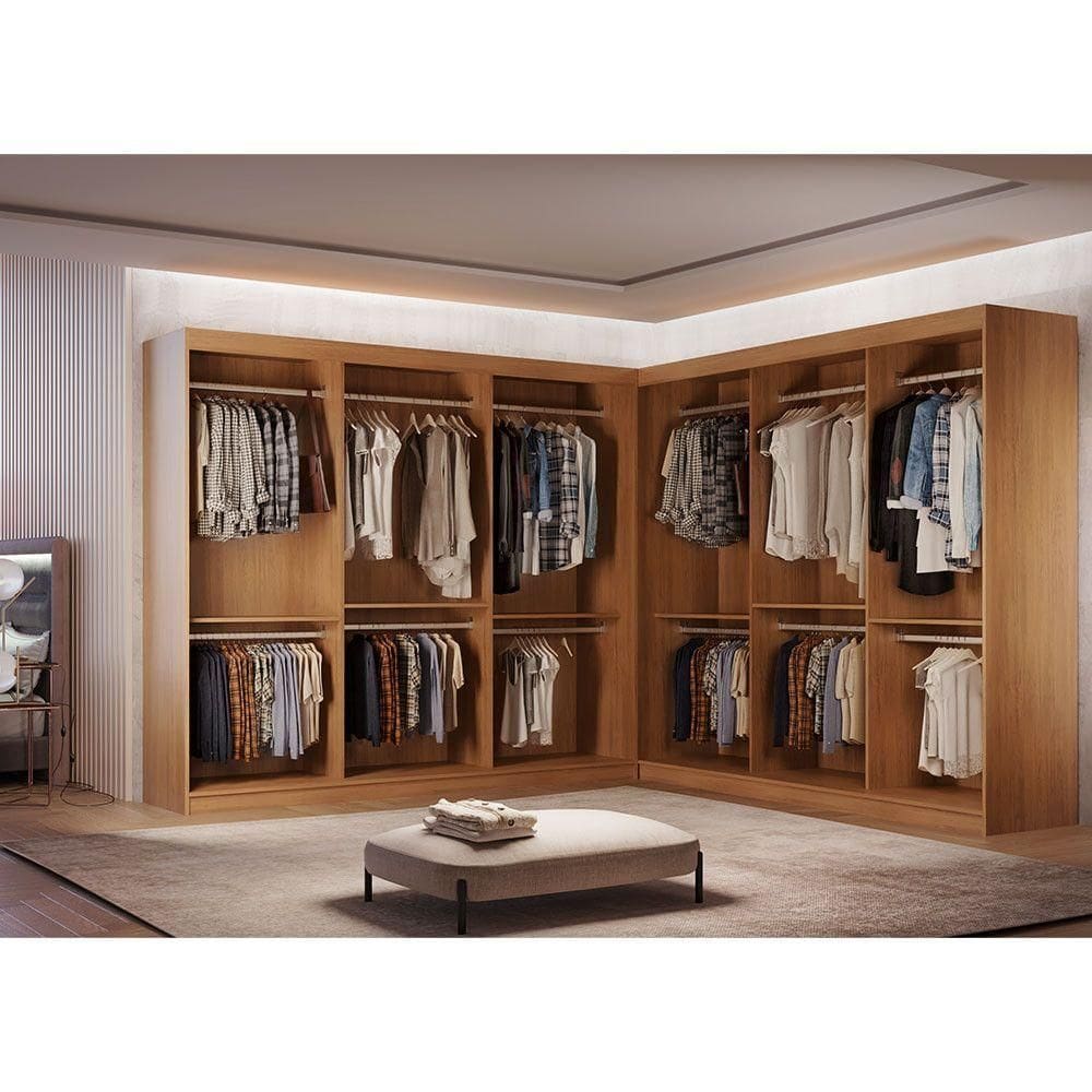 Guarda Roupa Closet Light Premium Moderna Imbuia