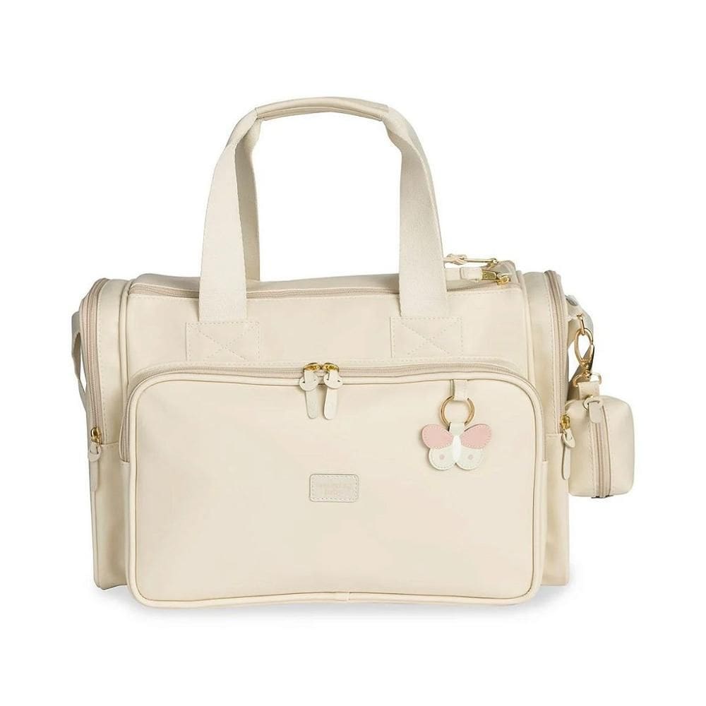 Bolsa de Maternidade MasterBag Anne Borboleta Marfim