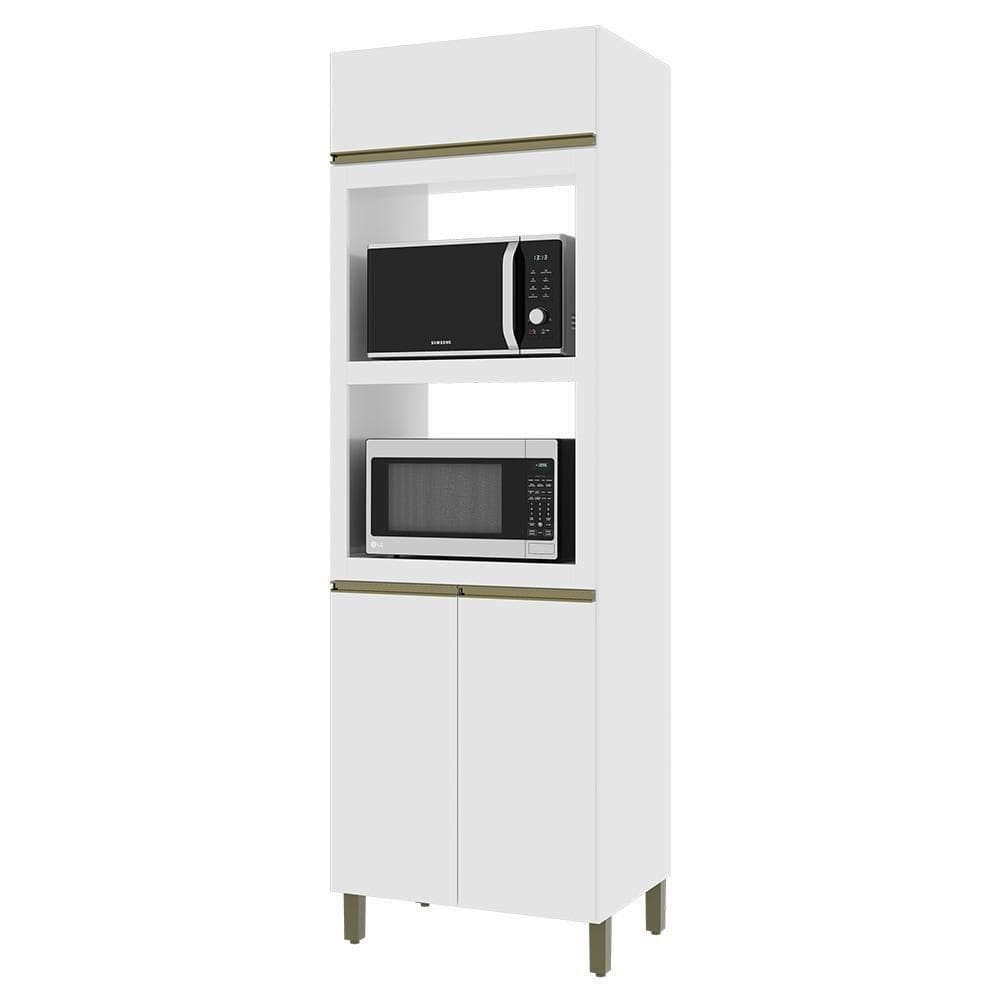 Torre Quente Dinamarca 70cm 2 Fornos 3 Portas Branco - Indékes Branco