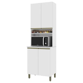 Torre Quente Dinamarca 70cm 1 Forno 4 Portas Branco - Indékes Branco