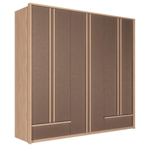 Guarda Roupa Casal Torino 6 Portas Wood-terracota - Santos Andirá Wood-terracota