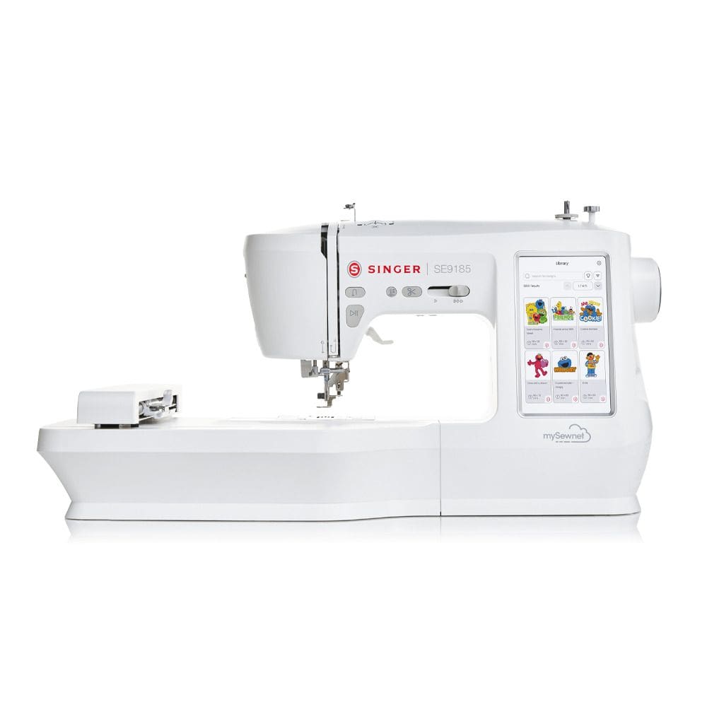 Máquina De Costura E Bordado Singer Se9185 Bivolt Cor Branco 110v/220v com wi-fi