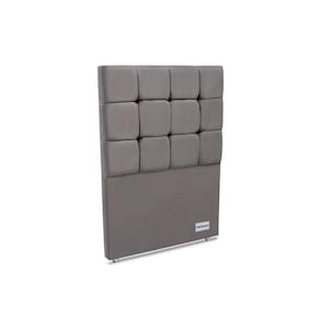 Cabeceira Cama Box Estofada Piave Veluto Solteiro - Suede Cinza - Ortobom