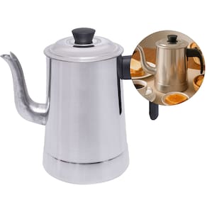 Bule Café Chá de alumínio grosso de 2,3?litros com tampa e cabo em baquelite