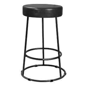 Banqueta Roma 70cm Couríssimo Preto - Salaone Preto