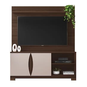 Home Com Painel Para Até 56 Polegadas União Jcm Café Off White