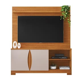 Home Com Painel Para Até 56 Polegadas União Jcm Cinamomo Off White