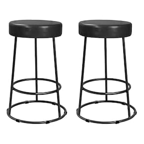 Kit 2 Banquetas Roma 70cm Couríssimo Preto - Salaone Preto