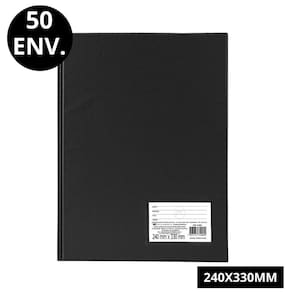 Pasta Catálogo Ofício Preta Dac - 50 Envelopes