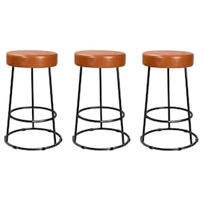 Kit 3 Banquetas Roma 70cm Couríssimo Amarula - Salaone Amarula