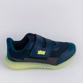 TENIS KIDY FLEX LIGHT MARINHO/GRAFITE/LEMON Kidy