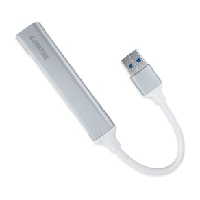 Hub USB 3.0 E USB 2.0 Alumínio 4 Portas Prata Comtac 1103