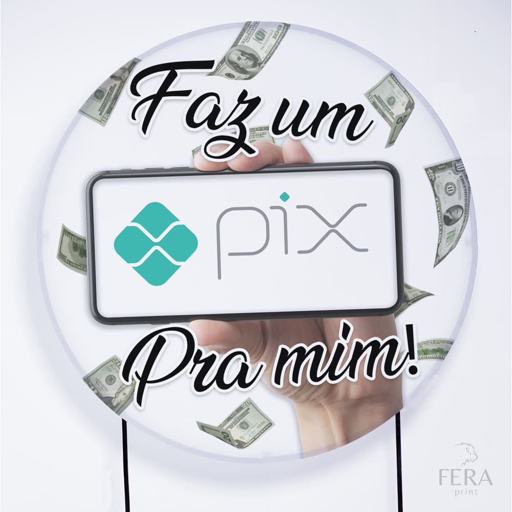 Painel Decorativo para Festa 1,80x1,80 metros Vesti Fácil com Elástico PIX - Fera Print