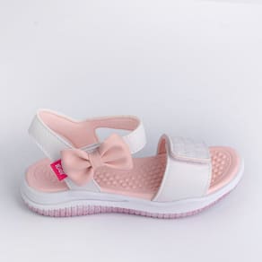 SANDALIA KIDY FLY BABY BRANCO/ROSA Kidy