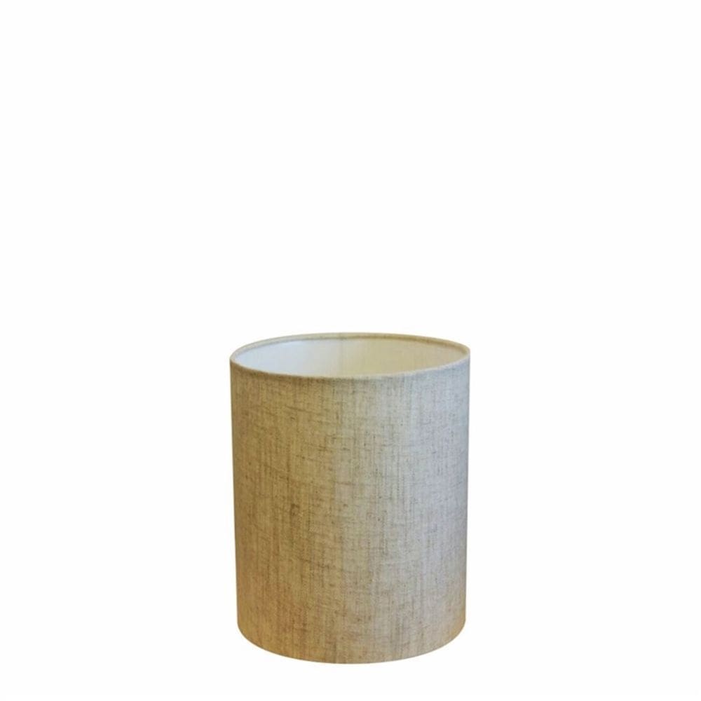 Cúpula em Tecido Cilindrica Abajur Luminária Cp-2009 13x15cm Rustico Bege