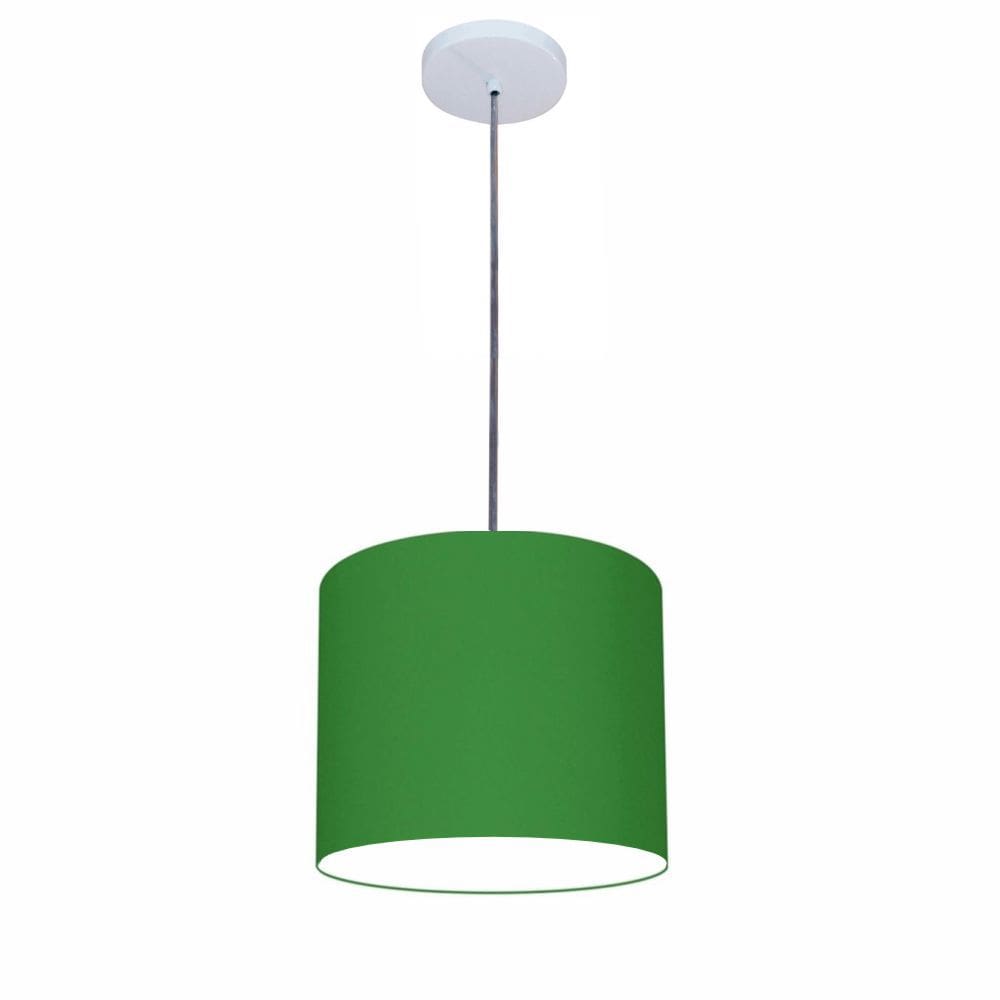 Lustre Luminária Pendente Vivare Free Lux PE-4106BR Cúpula em Tecido 20x25cm