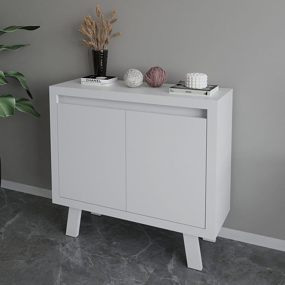 Balcão para Escritório 90cm com 2 Portas e 1 Prateleira