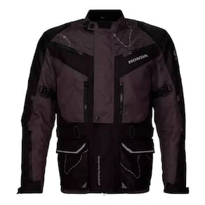 Jaqueta Parka Adventure Genuína Honda Preta/Cinza Tamanho M