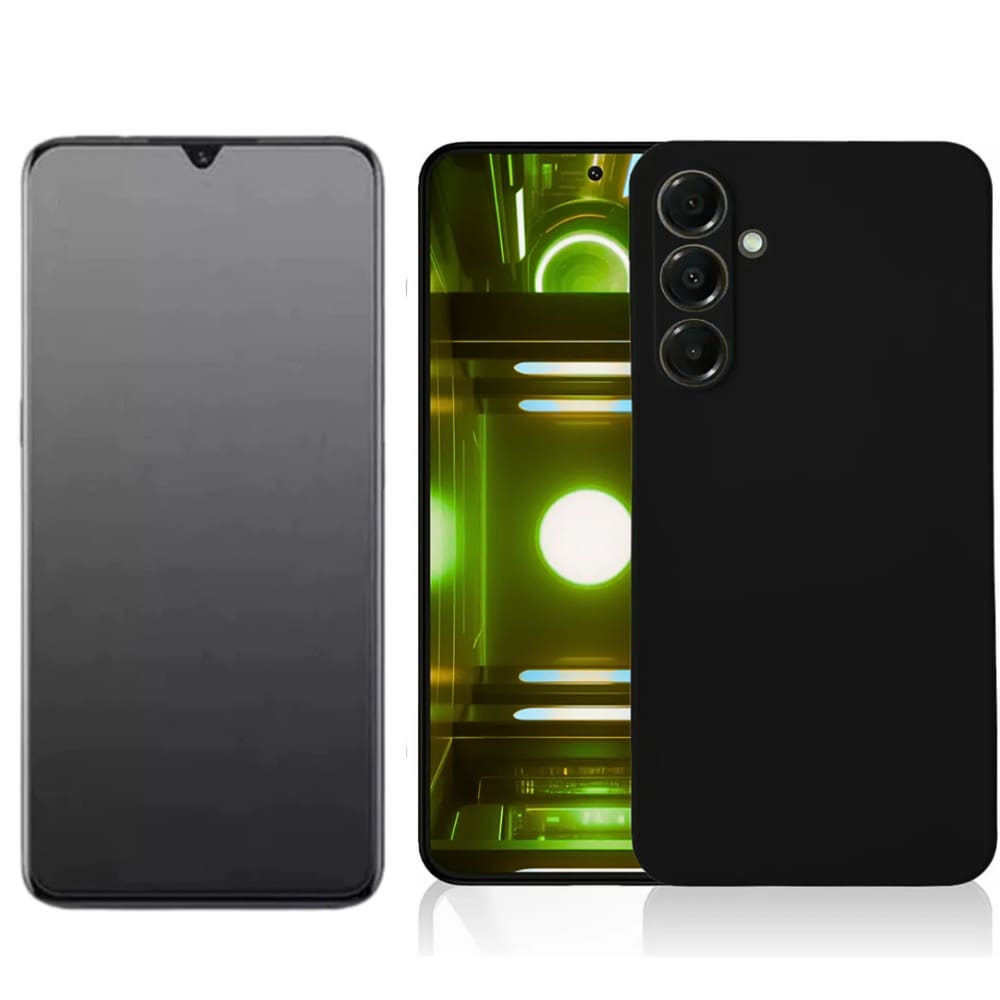 Capa Preta Para Galaxy A26 + Película Fosca Anti Digital - Armyshield