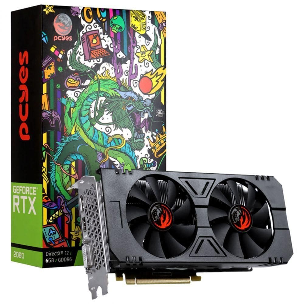 Placa De Vídeo Geforce Rtx 2060 6Gb Gddr6 192 Bits Graffiti