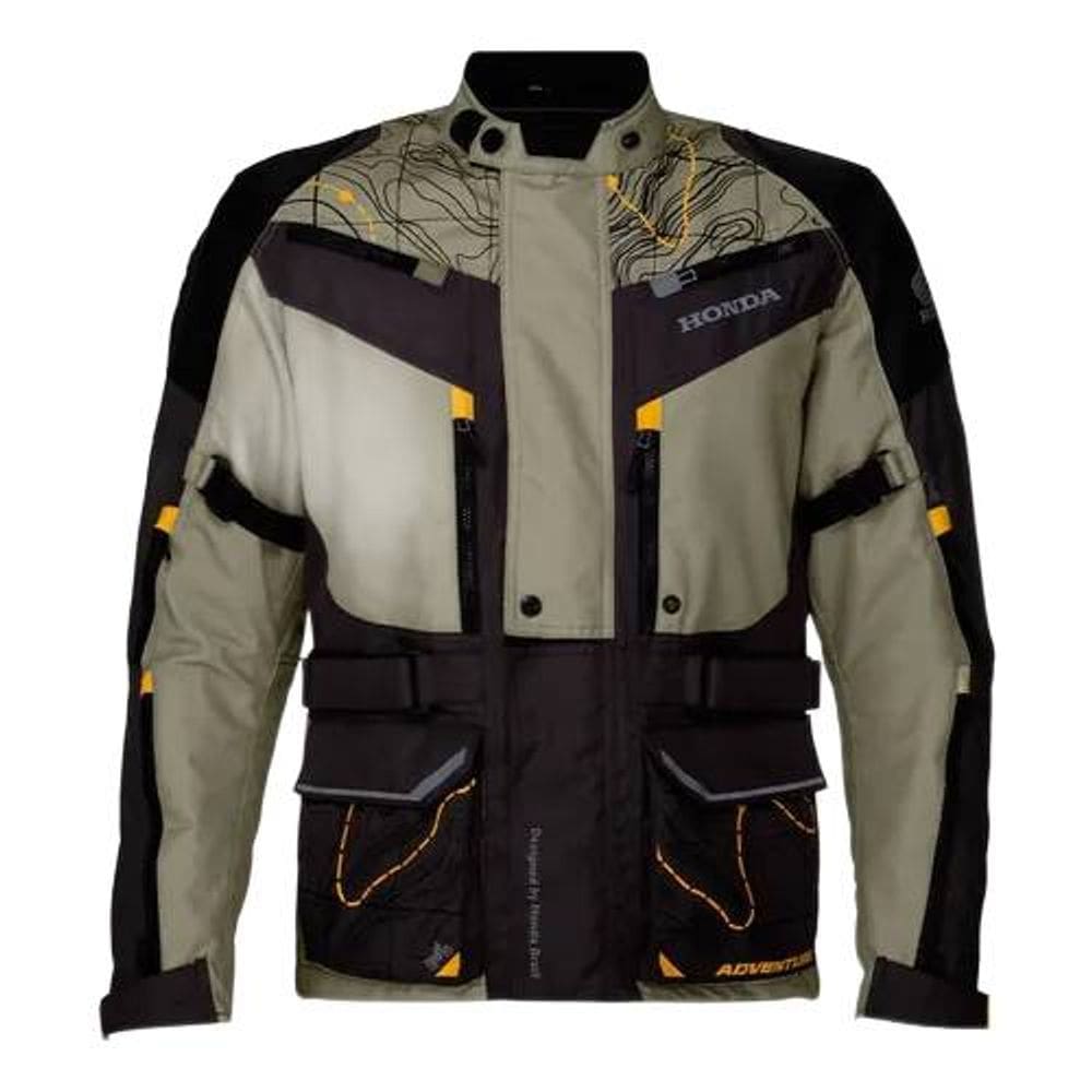 Jaqueta Parka Adventure Genuína Honda Bege/Amarelo Tam G