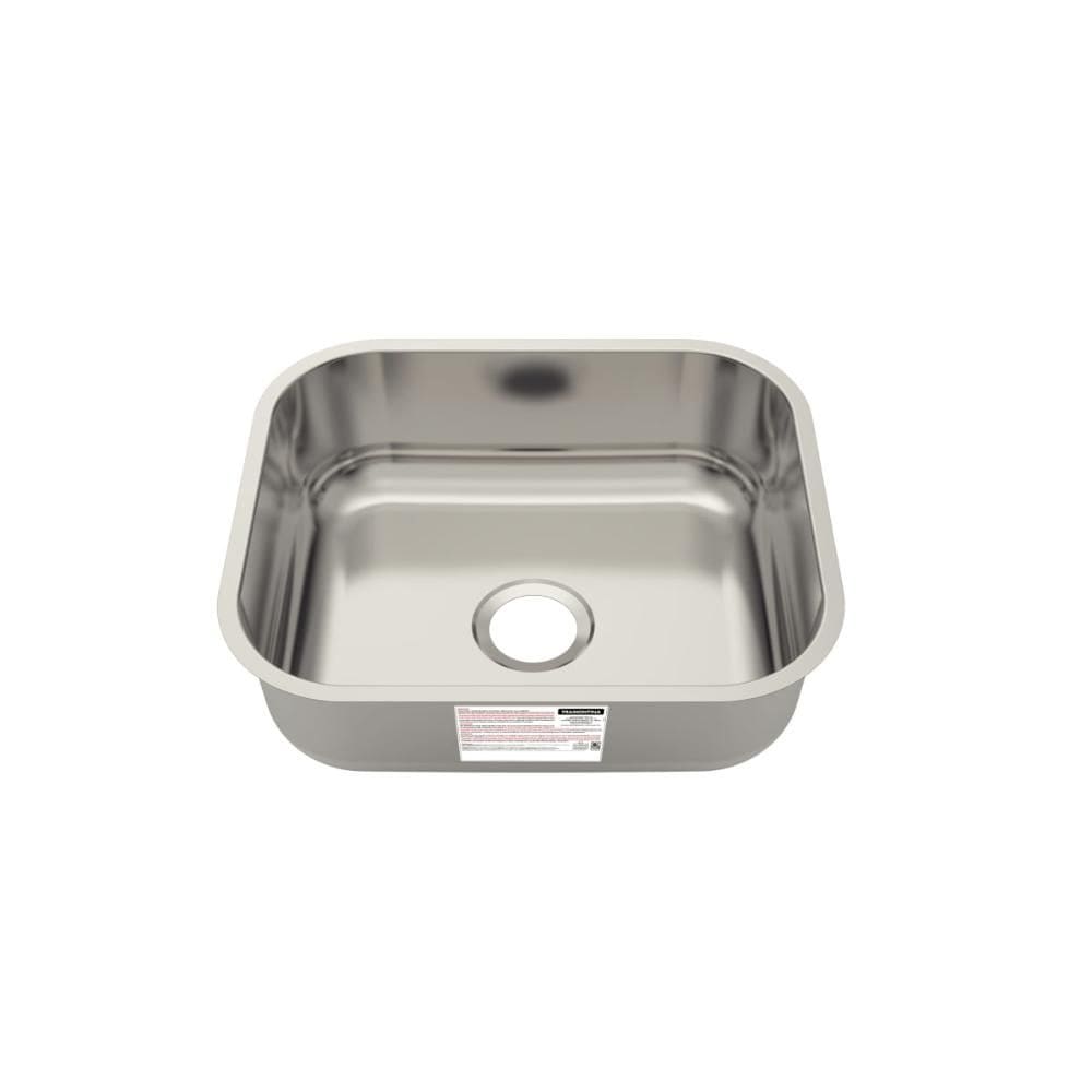 Cuba de Embutir Tramontina 40 x 34 x 14 cm Basic 40 BL Standard em Aço Inox Sem Válvula