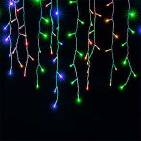 10 Metros Cascata Com 400 Lampadas Led Pisca Natal Cor Led:Colorido
