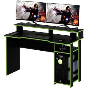 Mesa para Computador Gamer Espaço para 2 Monitores e CPU