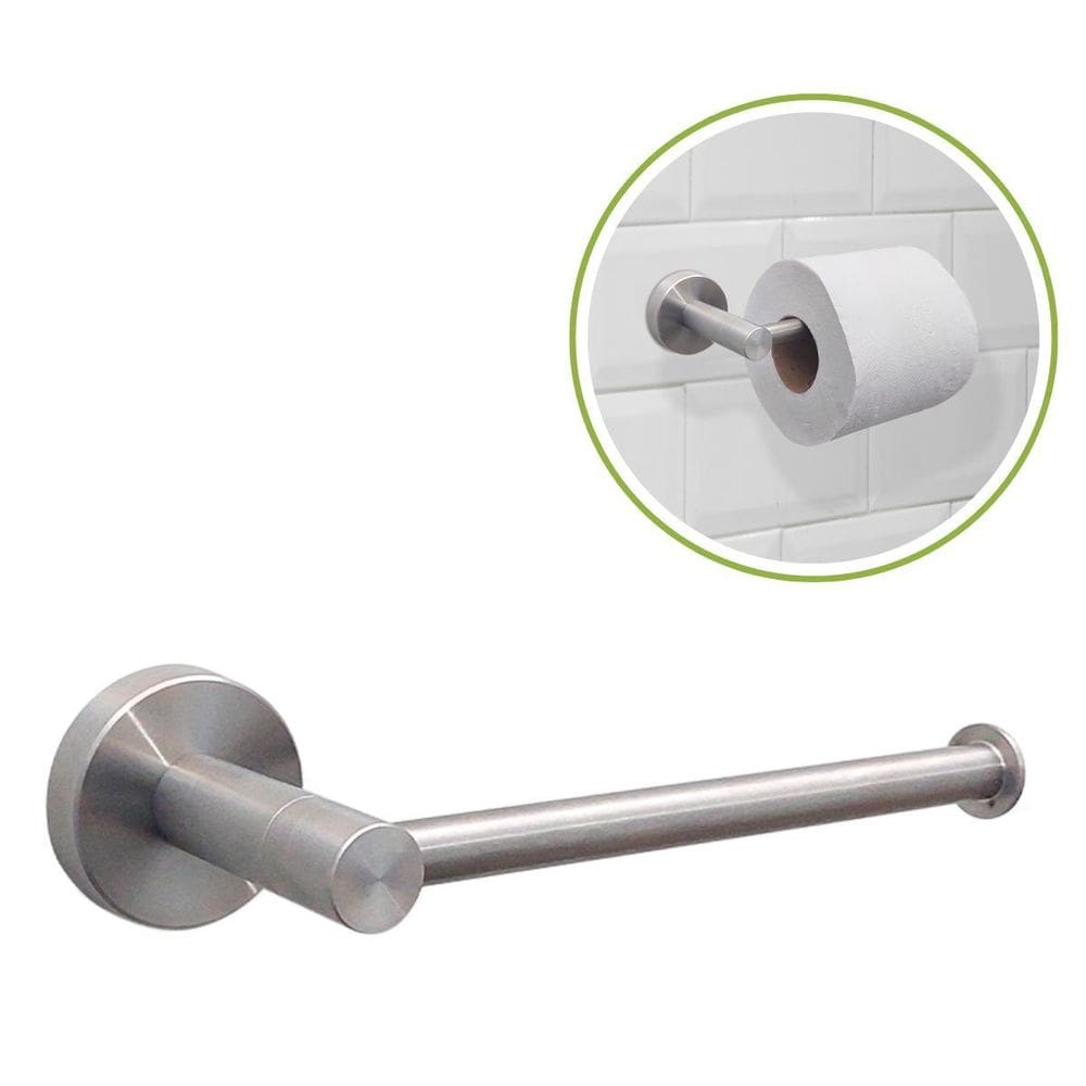 Porta Papel Higiênico Premium Luxo Inox Parede 17Cm Flvx