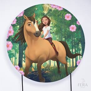 Painel Decorativo para Festa 1,80x1,80 metros Vesti Fácil com Elástico Spirit - Fera Print