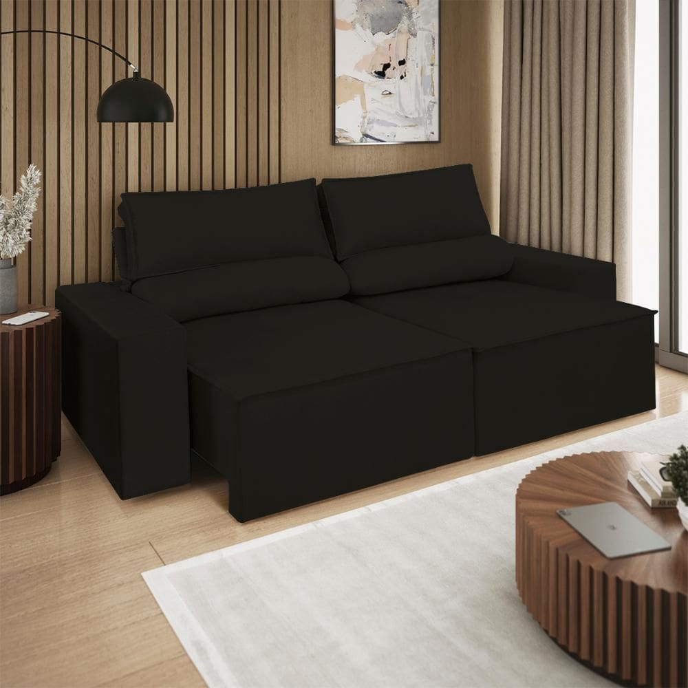 Sofá Retrátil/Reclinável 1,80m Confortável Balaqui Decor