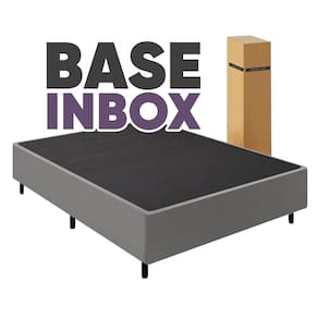 Cama Box Desmontavel Queen 158x198cm - Orthocamas Cor:Suede Cinza