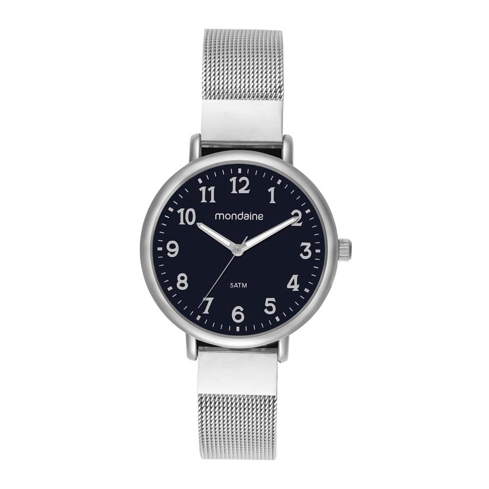 Relogio Mondaine Feminino Ref: 32918l0mvne3 Casual Mesh Prateado