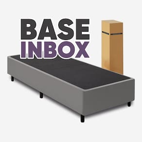 Cama Box Desmontavel Solteiro 88x188cm - Orthocamas Cor:Suede Cinza;