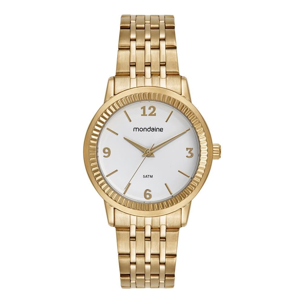 Relogio Mondaine Feminino Ref: 32919lpmvde1 Casual Dourado