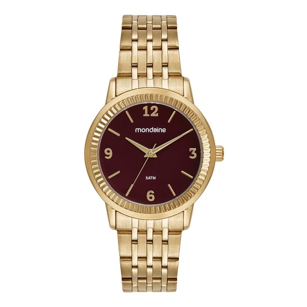 Relogio Mondaine Feminino Ref: 32919lpmvde2 Casual Dourado