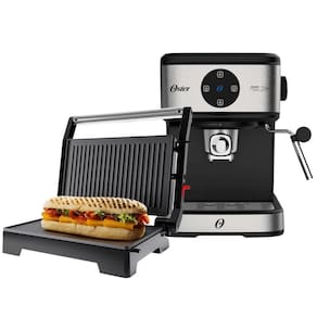 Kit Oster Cafeteira Espresso Digital E Mini Grill 110V